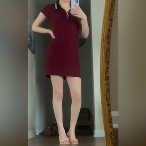 Wild Fable Red Collar Mini Dress